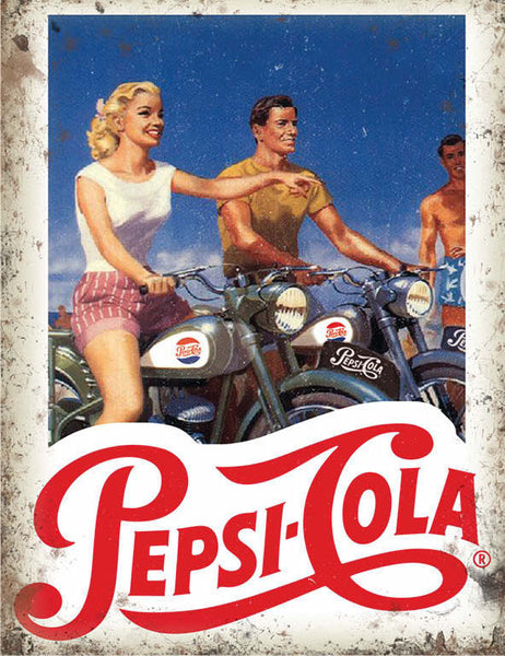 pepsi-cola-motorcycles-cafe-diner-bar-kitchen-old-garage-metal-steel-wall-sign