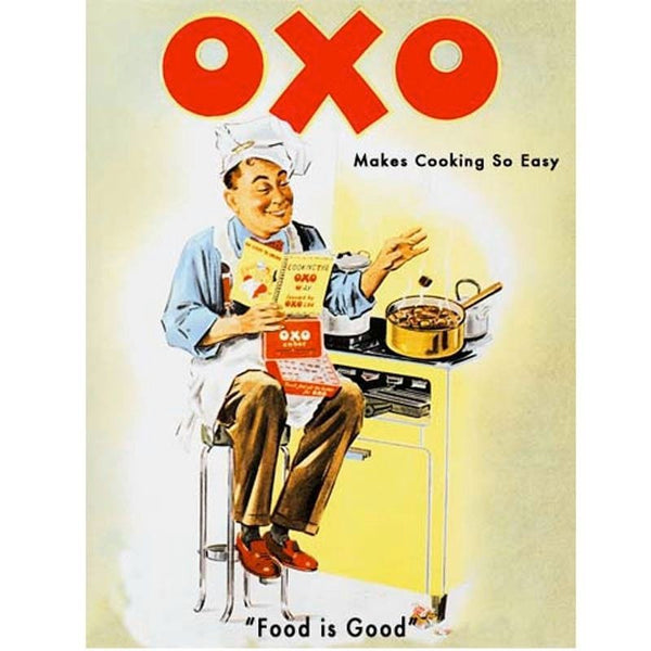 oxo-cooking-chef-food-and-drink-cafe-kitchen-classic-retro-makes-cooking-so-easy-food-is-good-old-retro-vintage-advert-funny-humour-showing-a-man-in-the-kitchen-cooking-old-sexism-advert-showing-men-don-t-cant-cook-metal-steel-wall-sign