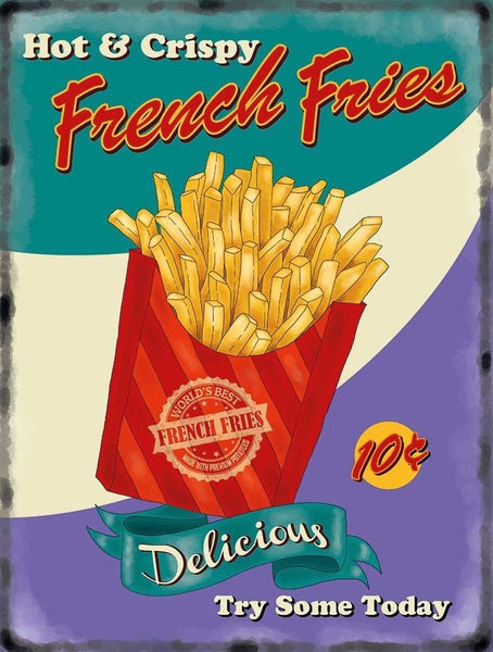 french-fries-chips-50-s-diner-kitchen-cafe-food-retro-metal-steel-wall-sign