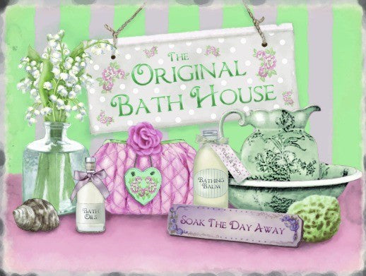 the-original-bath-house-soak-the-day-away-the-spa-pamper-relax-towels-sponge-flowers-candles-soap-ideal-for-house-home-bathroom-toilet-restroom-wc-wash-room-shop-and-spa-metal-steel-wall-sign