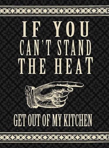 Can't Stand the Heat Food & Drink Cooking Meals humour.  Fridge Magnet
