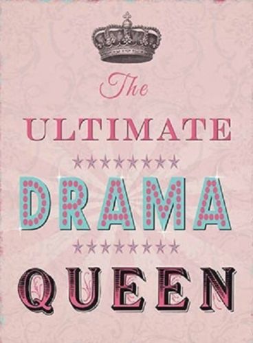 The ultimate drama queen. Pink in the style carry present.  Fridge Magnet