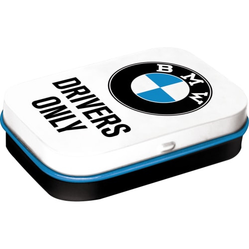 BMW Drivers Only Car Classic Logo Garage Metal/Tin Mint Box