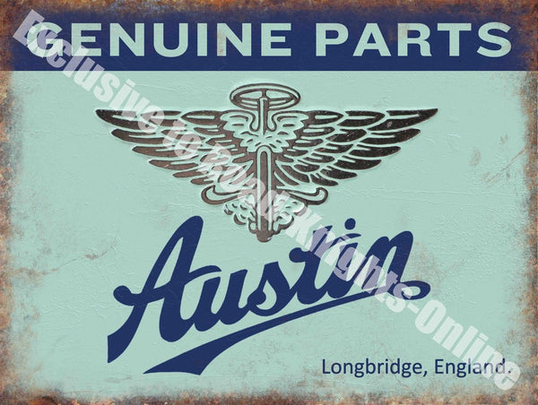 austin-genuine-parts-vintage-car-garage-metal-steel-wall-sign