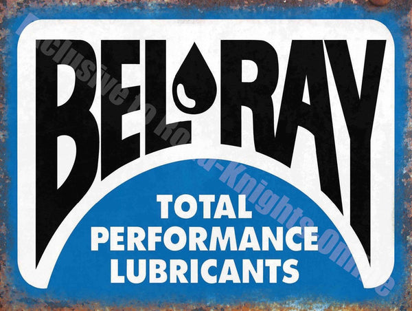 bel-ray-total-performance-lubricants-garage-metal-steel-wall-sign