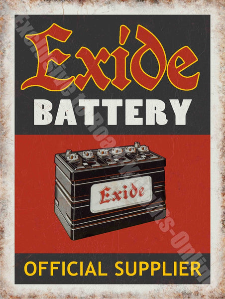 exide-battery-official-supplier-vintage-garage-advert-metal-steel-wall-sign