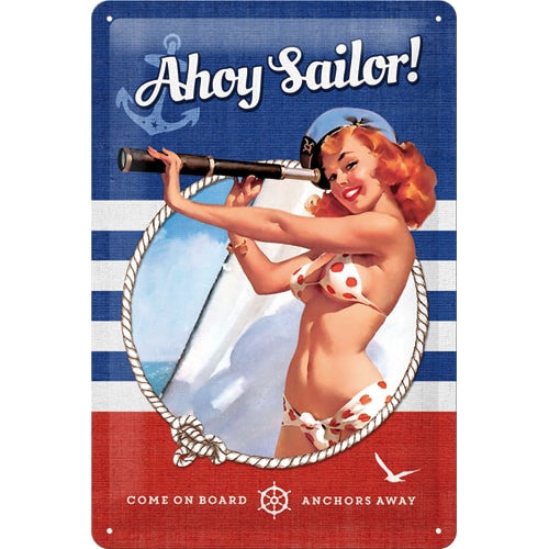 ahoy-sailor-vintage-pin-up-girl-sailing-nautical-3d-metal-steel-wall-sign