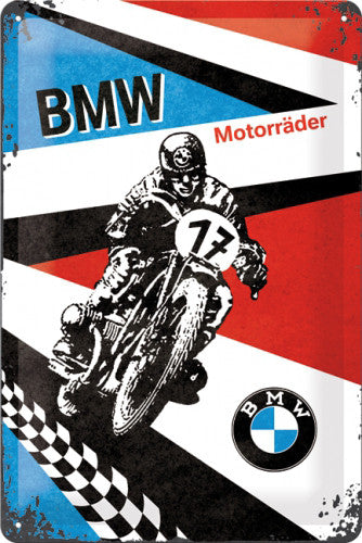 bmw-motorrader-motorcycle-bike-rider-motorsport-vintage-racing-3d-metal-steel-wall-sign