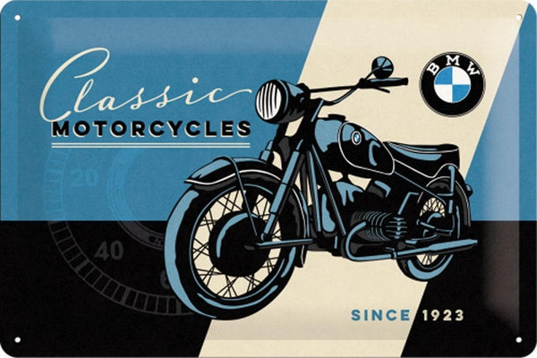 bmw-classic-motorcycles-since-1923-vintage-retro-german-ideal-for-house-home-garage-pub-or-bar-3d-metal-steel-wall-sign