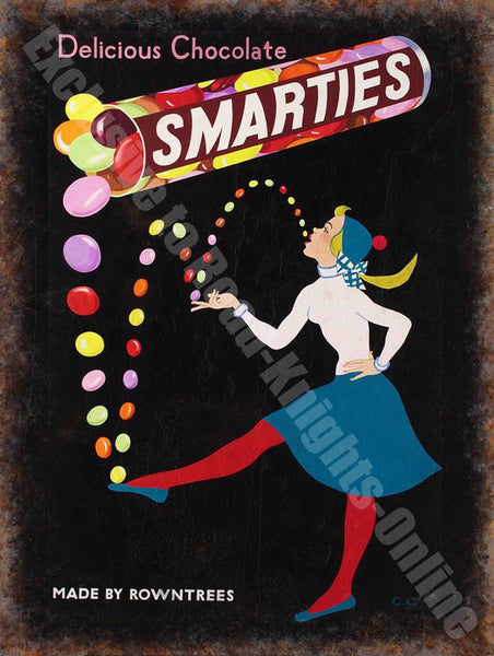 smarties-rowntrees-delicious-chocolate-sweets-candy-vintage-kitchen-advert-metal-steel-wall-sign
