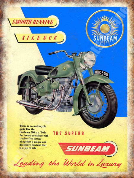 sunbeam-motorcycle-advert-vintage-garage-metal-steel-wall-sign