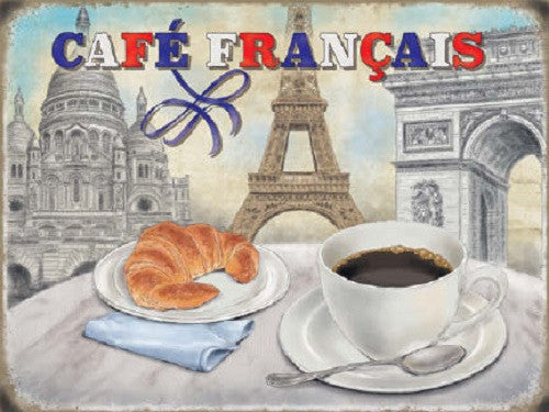 cafe-francais-coffee-food-drink-cafe-shop-kitchen-diner-metal-steel-wall-sign