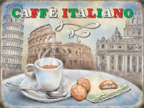caffe-italiano-coffee-food-drink-cafe-shop-kitchen-diner-metal-steel-wall-sign