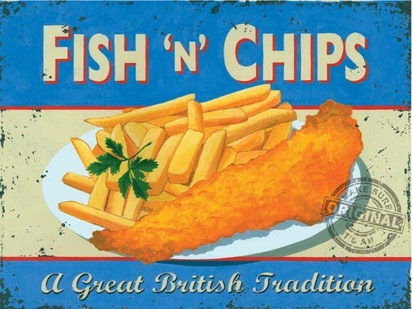 fish-n-chips-food-chippy-fish-chips-a-great-british-tradition-meal-retro-old-vintage-advert-for-home-kitchen-pub-cafe-restaurant-chippy-chip-shop-metal-steel-wall-sign
