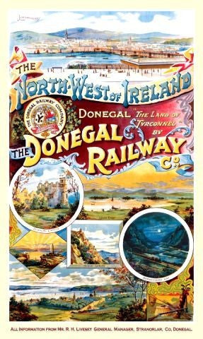 donegal-railway-steam-train-nw-ireland-classic-metal-steel-wall-sign
