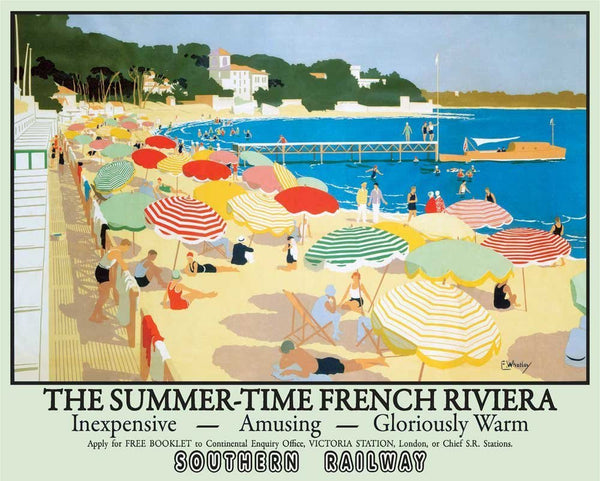 french-riviera-seaside-beach-southern-railway-art-deco-the-summer-time-holiday-advert-for-home-shop-cafe-shop-or-pub-metal-steel-wall-sign