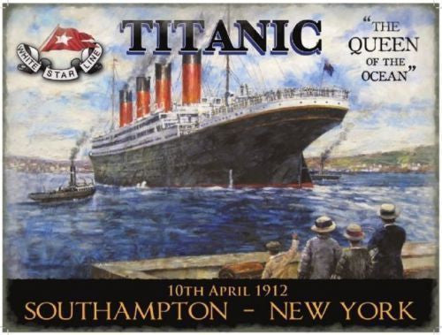 titanic-the-queen-of-the-ocean-1912-white-star-line-painted-retro-vintage-old-advert-for-the-boat-liner-maiden-voyage-for-house-home-bar-and-shop-metal-steel-wall-sign