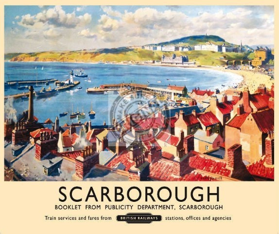 scarborough-harbour-beach-bay-vintage-british-rail-ad-metal-steel-wall-sign