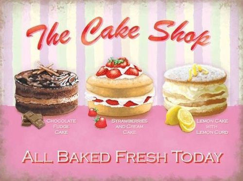 the-cake-shop-chocolate-fudge-strawberry-cream-lemon-curd-food-old-retro-vintage-advert-for-shop-kitchen-cafe-pub-home-and-restaurant-metal-steel-wall-sign