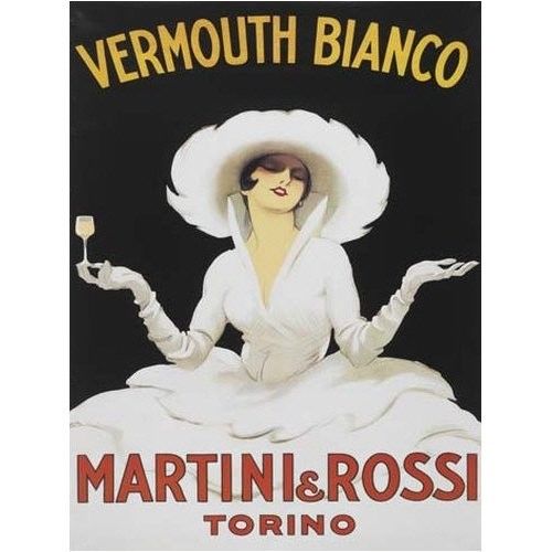 Martini Rossi Drink Girl Classic Cocktail Bar Advertising. Metal/Steel Wall Sign