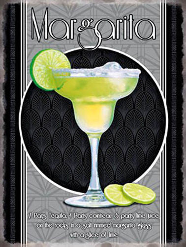 margarita-cocktail-glass-and-recipe-alcohol-lime-ice-classic-drink-metal-steel-wall-sign