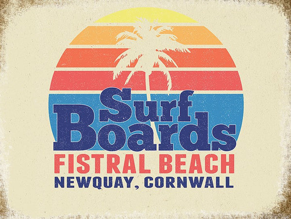 surf-boards-seaside-fistral-beach-newquay-cornwall-retro-metal-steel-wall-sign