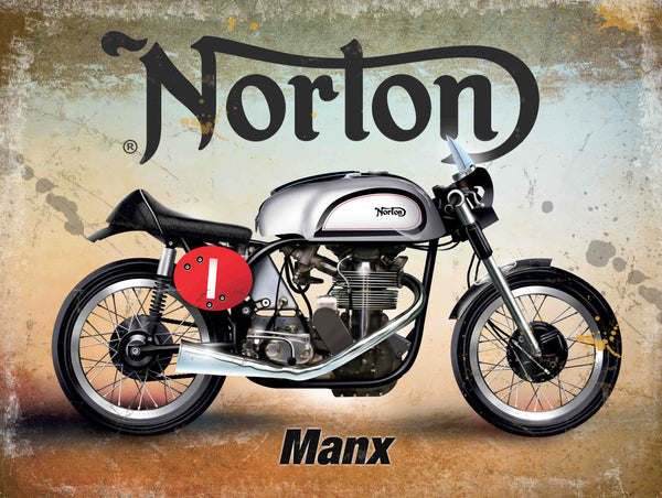 norton-manx-classic-british-motorcycle-old-vintage-garage-isle-of-man-tt-for-petrol-head-biker-pub-bar-house-home-or-garage-metal-steel-wall-sign