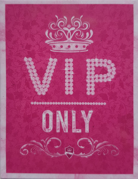 VIP Only Pink Celebrity Kitchen Lounge Retro Girls Room Fridge Magnet