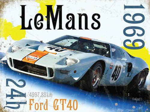le-mans-24hr-1969-winner-ford-gt40-classic-sports-motor-racing-car-in-white-for-man-cave-bedroom-kids-room-petrol-head-garage-home-pub-or-bar-metal-steel-wall-sign