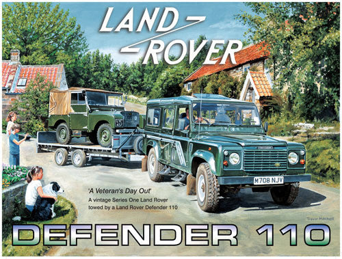 land-rover-110-mk1-mki-on-back-of-a-trailer-day-out-british-4x4-classic-on-back-farm-vehicle-metal-steel-wall-sign