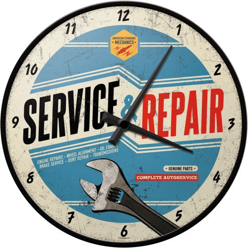 service-and-repair-complete-auto-service-blue-sign-spanner-24hour-genuine-parts-ideal-for-house-home-shed-garage-or-man-cave-automotive-clock