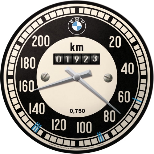 BMW Rev Counter Speedometer Motor Racing Automotive Bike Car Quartz Wall Clock