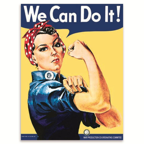 we-can-do-it-ww2-wwii-land-girls-poster-recruitment-morale-retro-vintage-woman-in-work-wear-head-scarf-muscles-metal-steel-wall-sign