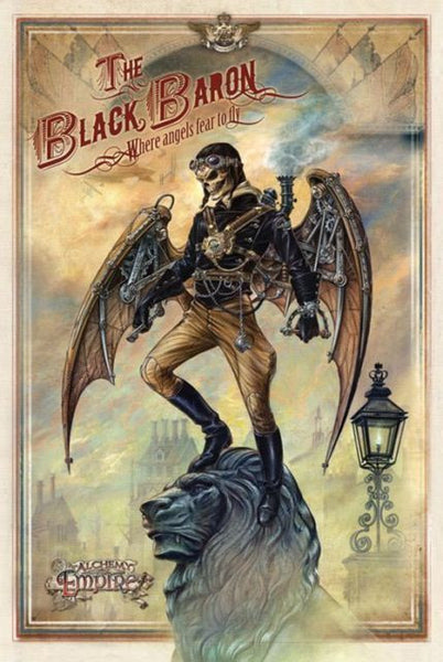 the-black-baron-where-angels-fear-to-fly-steam-punk-in-london-skulls-alchemy-gothic-comic-book-character-tattoo-design-metal-steel-wall-sign