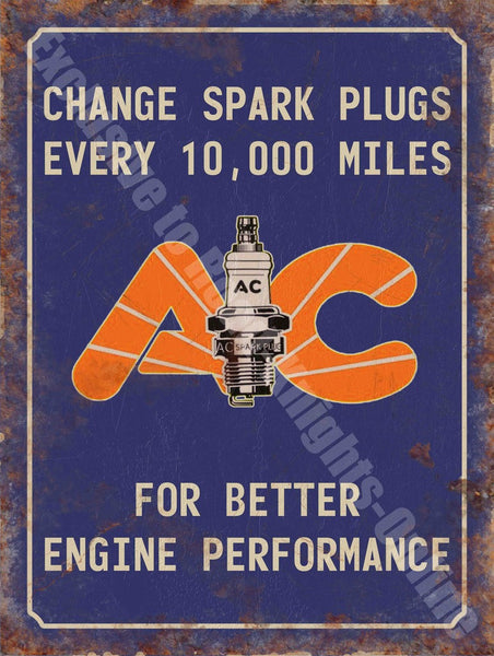 ac-spark-plugs-engine-performance-parts-vintage-garage-metal-steel-wall-sign
