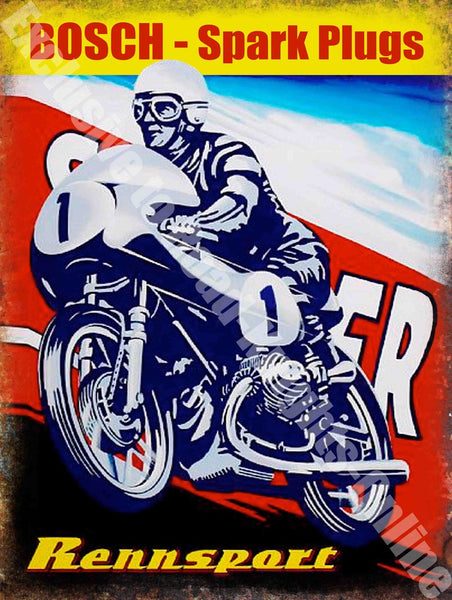 bosch-super-spark-plugs-rennsport-motorcycle-moto-metal-steel-wall-sign