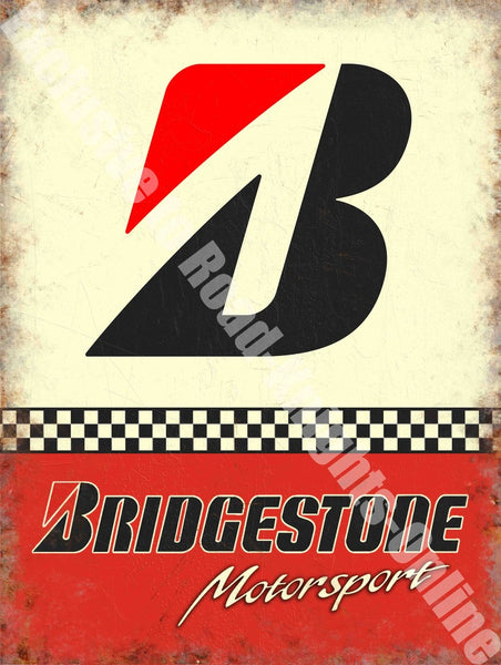 bridgestone-b-motorsport-tyres-racing-cars-garage-metal-steel-wall-sign