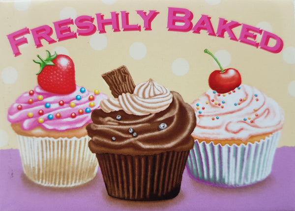 Your favourite cupcakes, freshly baked. Strawberry,  Metal/Steel Wall Sign