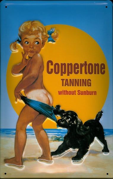 coppertone-sun-tanning-holiday-beach-sea-bathroom-3d-metal-steel-wall-sign