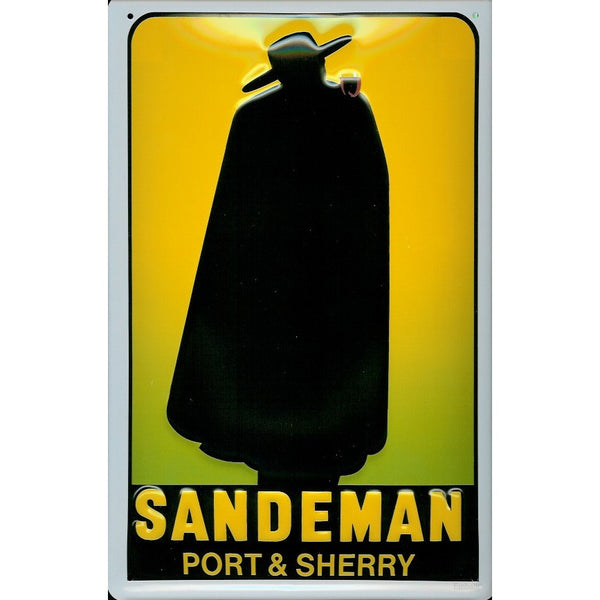 sandeman-port-sherry-drink-pub-bar-advertising-3d-metal-steel-wall-sign