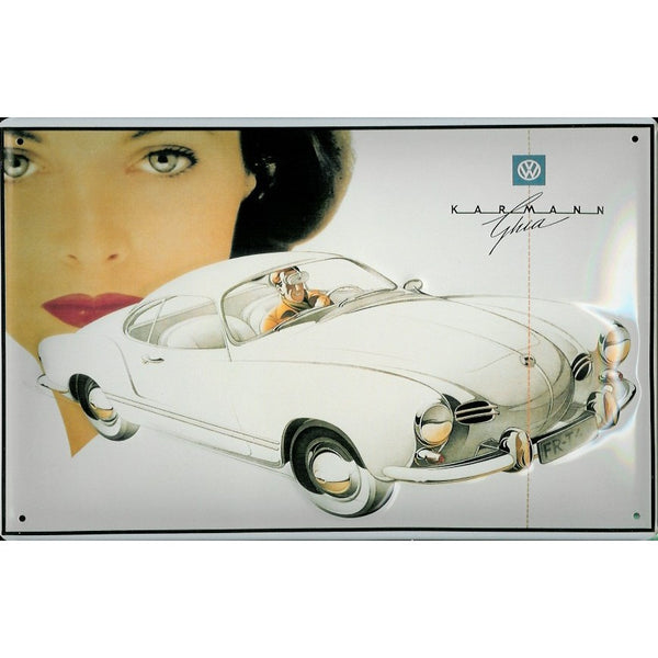 vw-karmann-ghia-glamorous-classic-car-advertising-3d-metal-steel-wall-sign