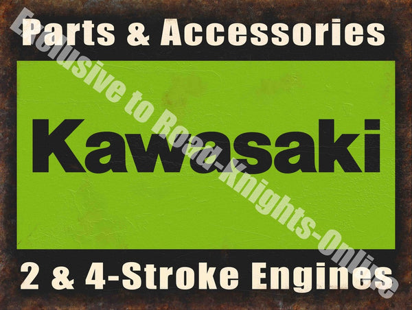 kawasaki-parts-accessories-2-4-stroke-engine-motorcycle-metal-steel-wall-sign