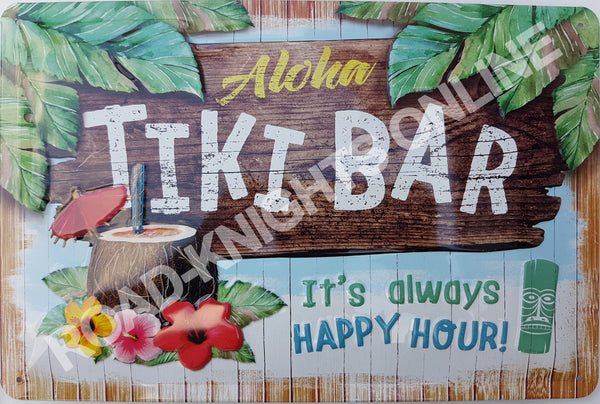 tiki-bar-hawaiian-rum-cocktails-shots-surf-shack-3d-metal-steel-wall-sign