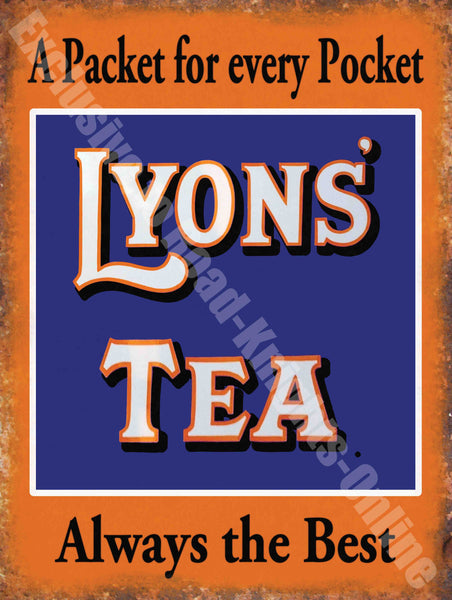 Lyons' Tea Vintage Food & Drink, 83, Cafe Kitchen Metal/Steel Wall Sign