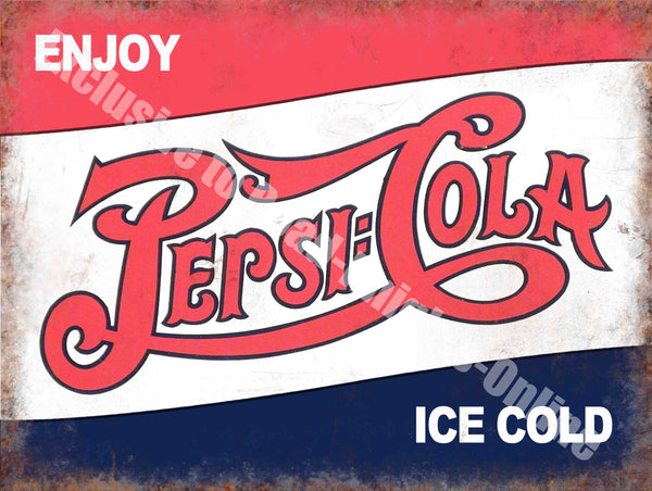 pepsi-cola-classic-drink-advertising-cafe-diner-pub-bar-metal-steel-wall-sign