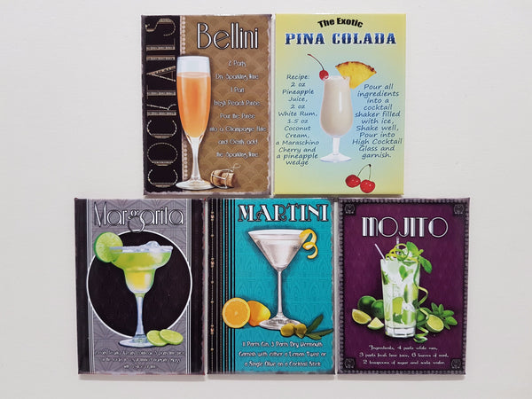 art-deco-cocktail-recipes-tiki-bar-kitchen-pub-novelty-fridge-magnet-gift-set-1