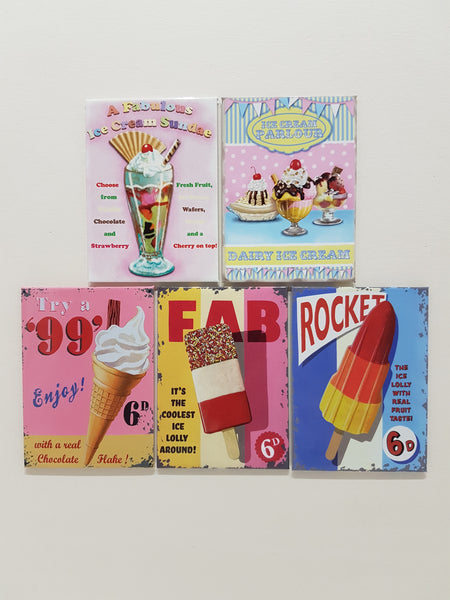 ice-cream-seaside-retro-kitchen-cafe-lolly-desert-novelty-fridge-magnet-gift-set