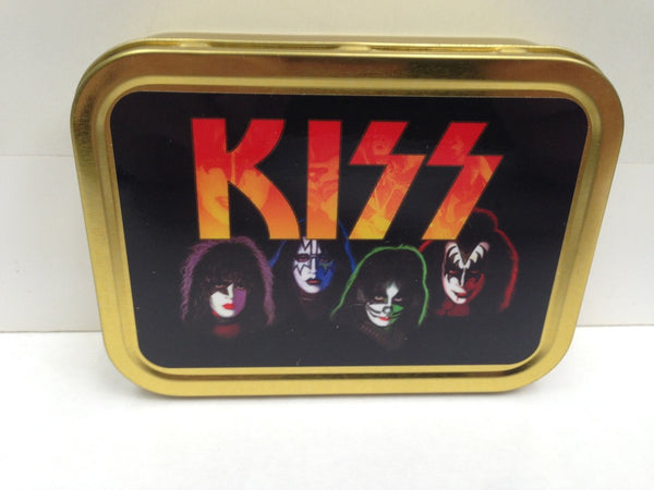 kiss-band-with-iconic-comic-book-face-paint-and-kiss-logo-self-proclaimed-greatest-rock-band-classic-us-rock-band-glam-heavy-detroit-rock-city-gold-sealed-lid-2oz-tobacco-storage-tin