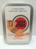 lucky-strike-diana-50-s-pin-up-girl-advertising-cigarette-tobacco-retro-vintage-sexy-pinup-limited-edition-american-original-gold-sealed-lid-2oz-tobacco-storage-tin