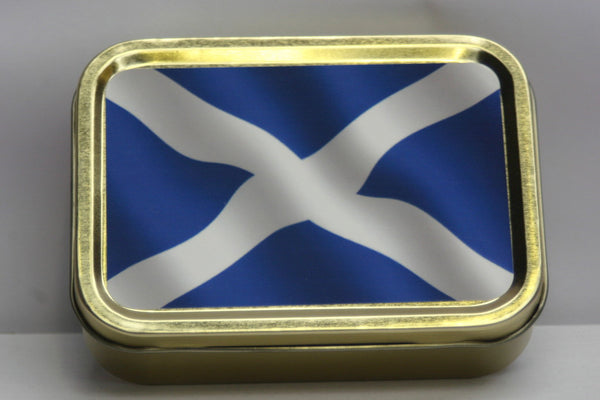 scottish-flag-scotland-st-andrew-blue-and-white-cross-gold-sealed-lid-2oz-tobacco-storage-tin